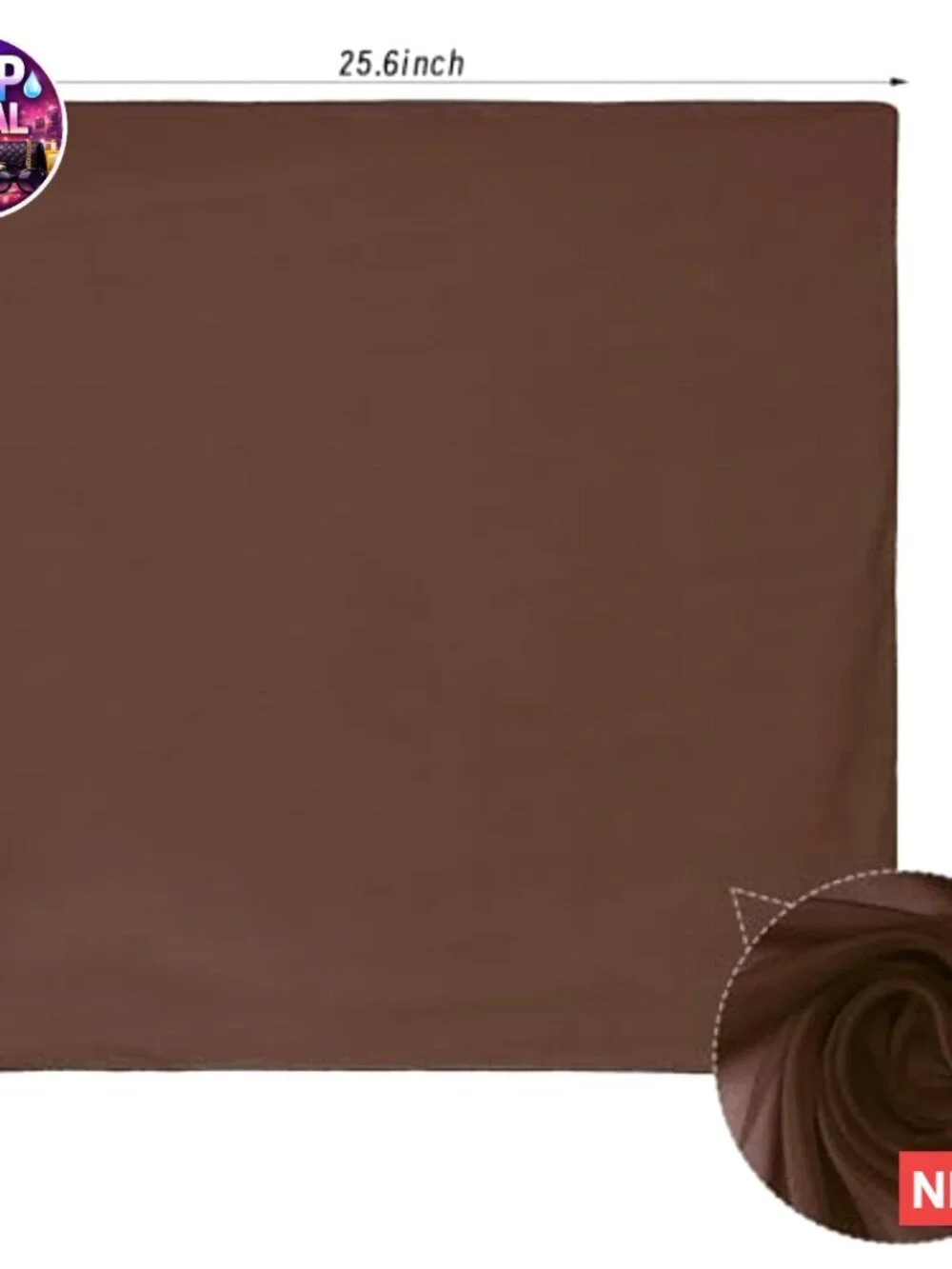 Chiffon Polyester Square Scarf for Halloween Costume Accessories
